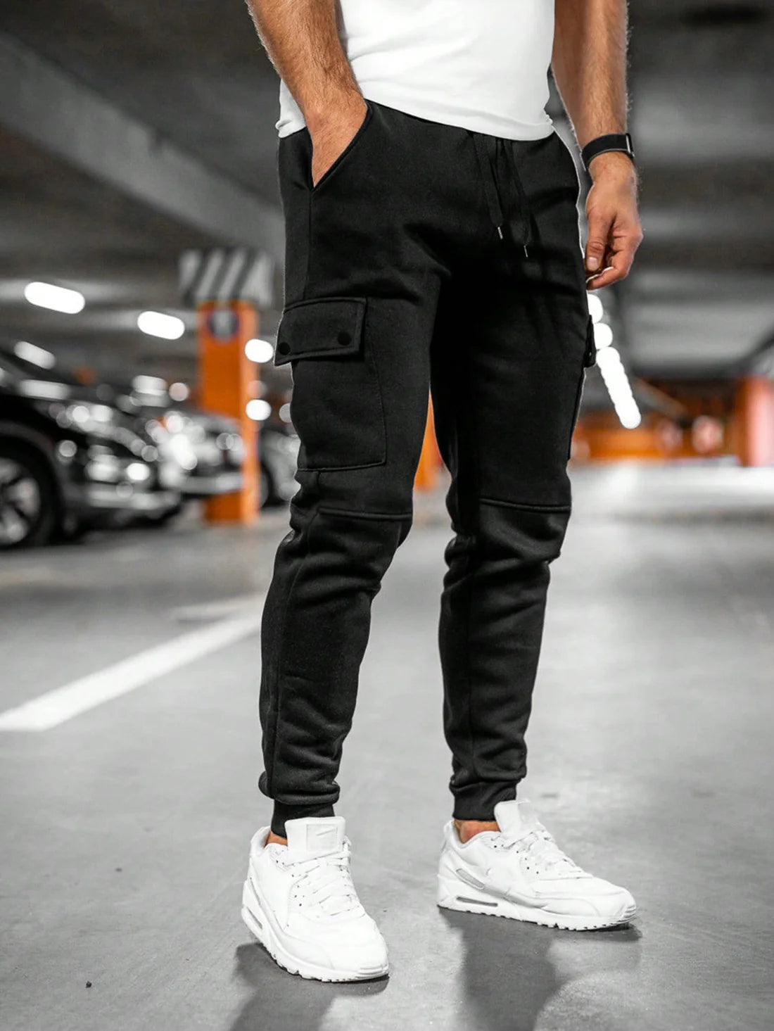 Joshua | Men's Drawstring Slim Fit Pockets Trousers