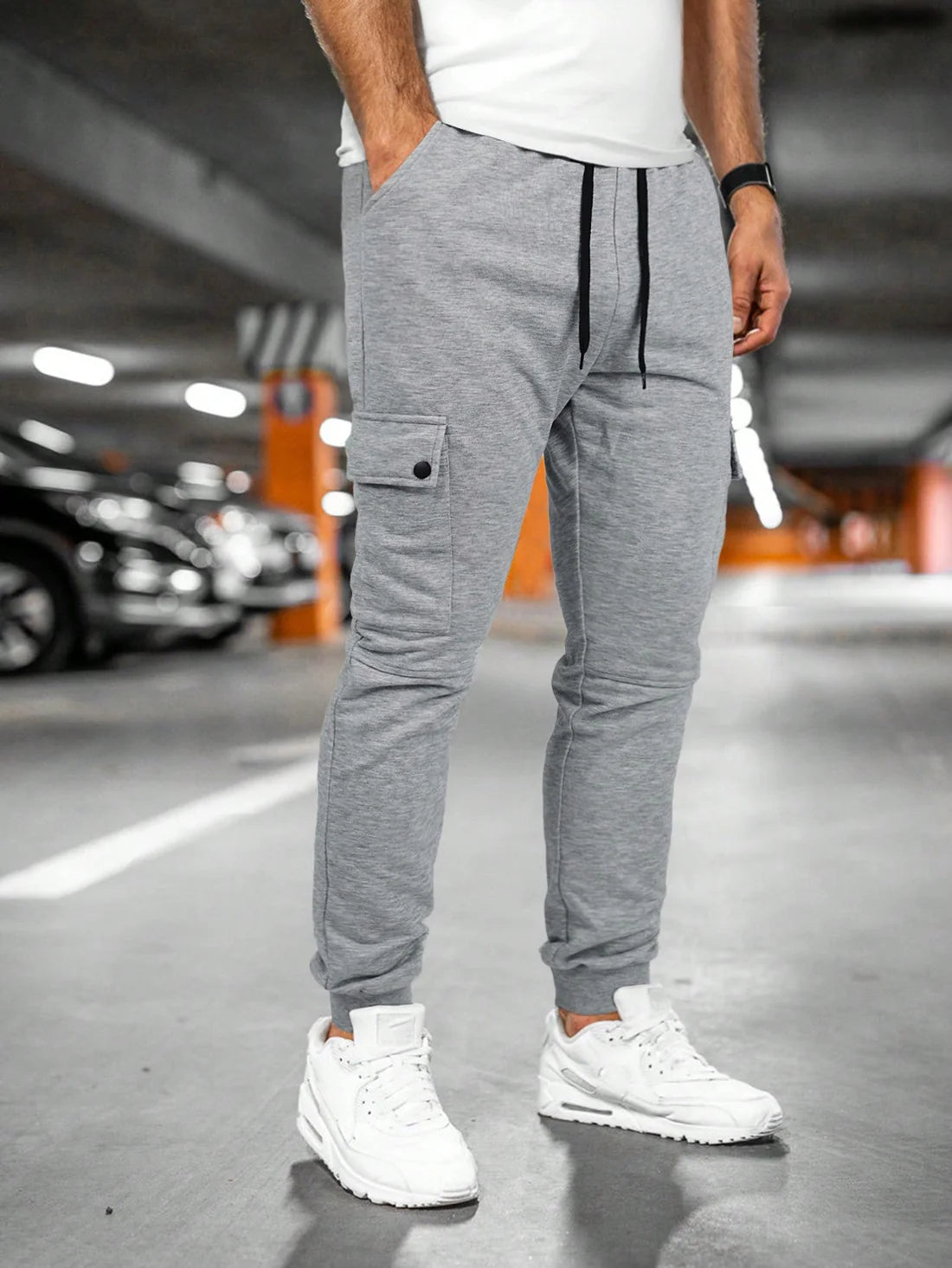 Joshua | Men's Drawstring Slim Fit Pockets Trousers