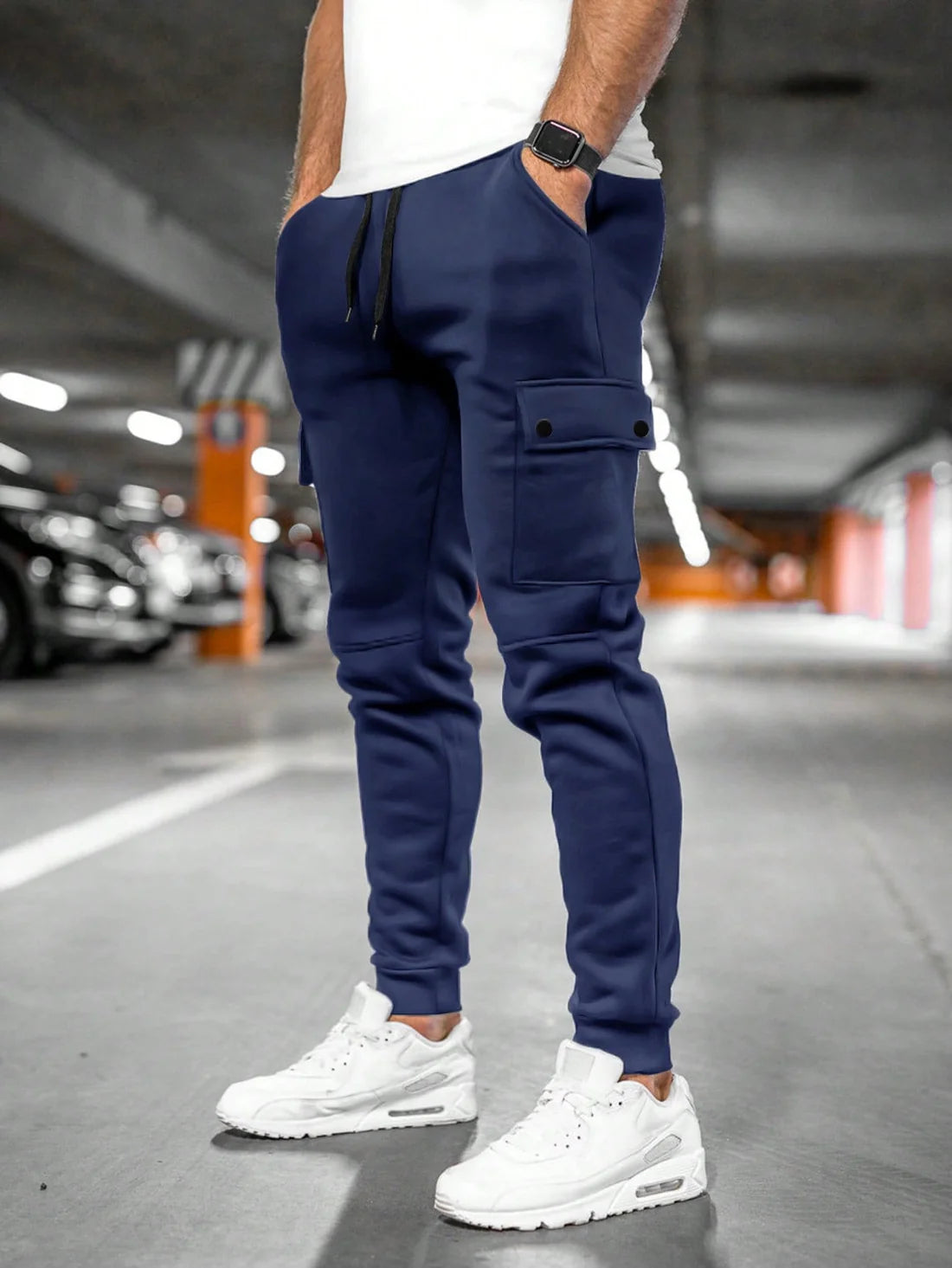 Joshua | Men's Drawstring Slim Fit Pockets Trousers