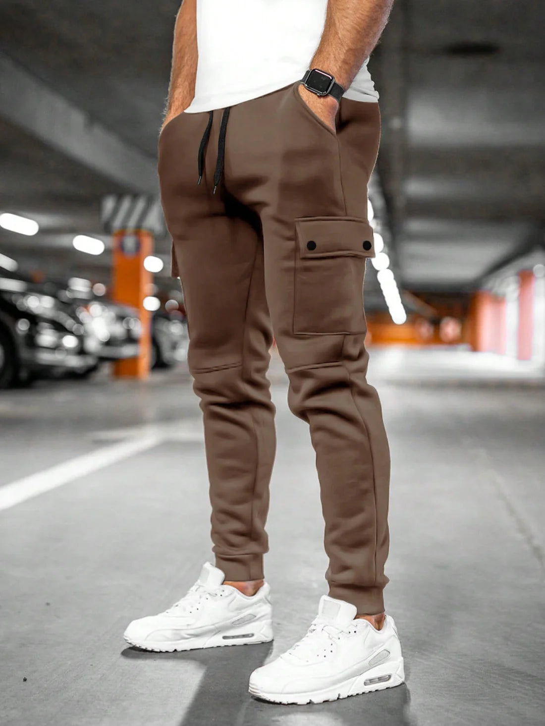 Joshua | Men's Drawstring Slim Fit Pockets Trousers