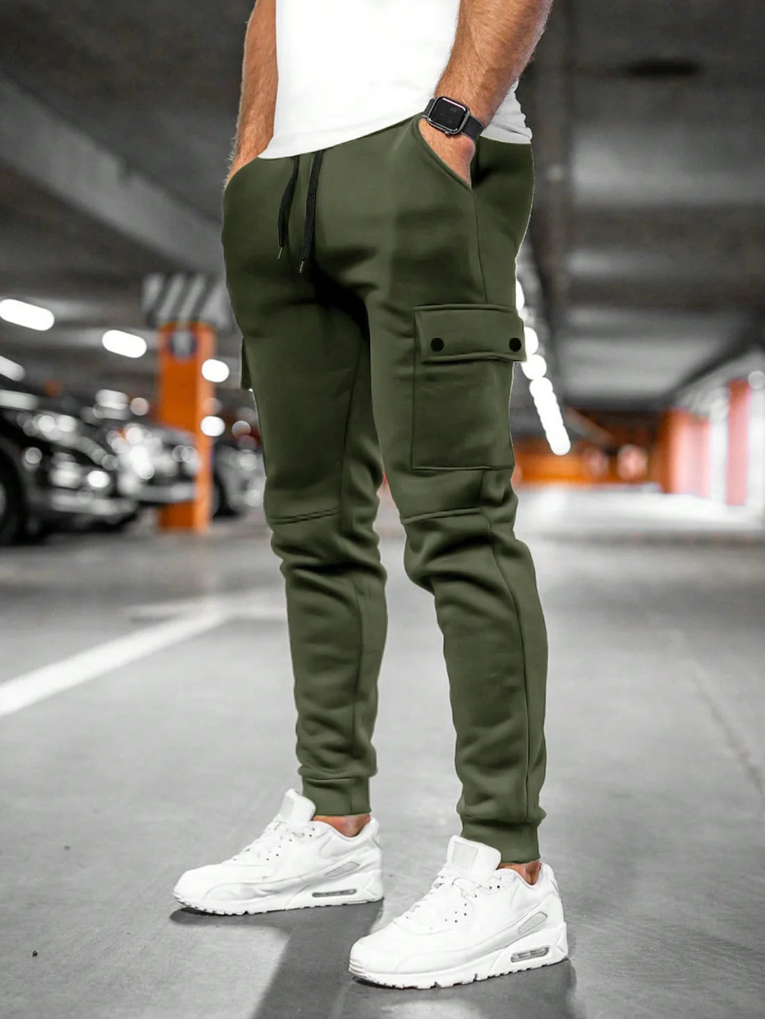 Joshua | Men's Drawstring Slim Fit Pockets Trousers