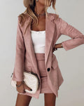 Juanita | Women's Notched Lapel Slim Fit Two Piece Set