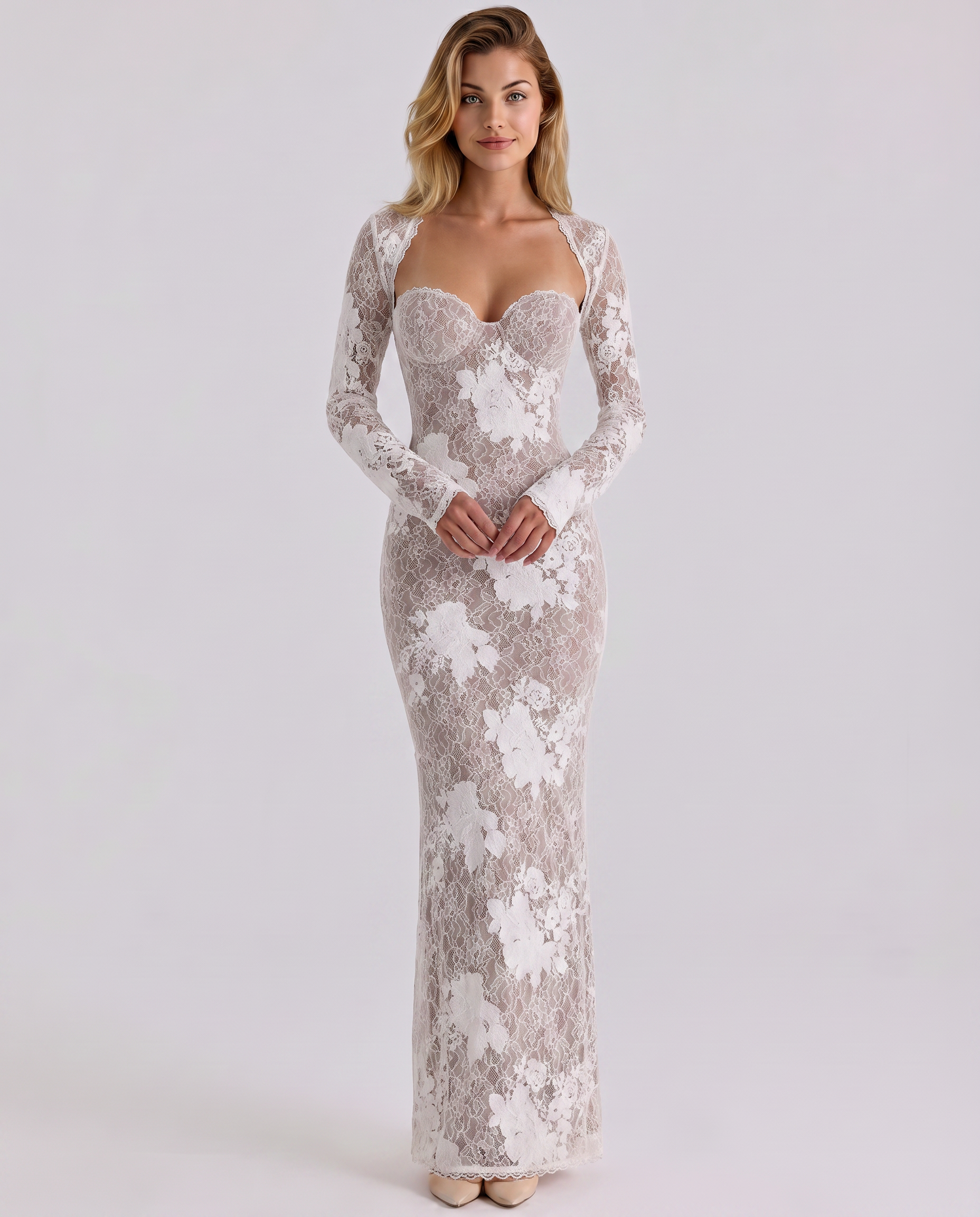 Juniper | Women's Fitted Sweetheart Neck Wedding Guest Dress