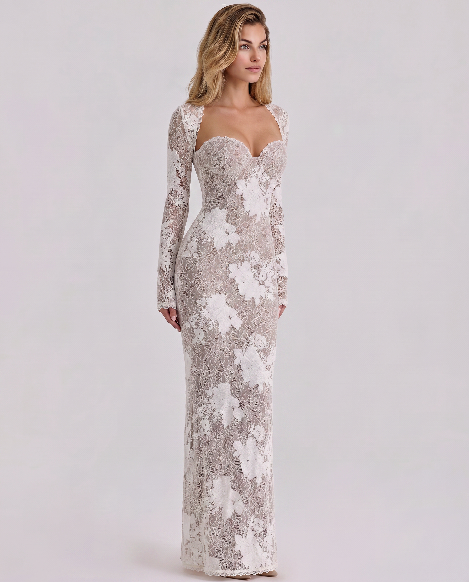 Juniper | Women's Fitted Sweetheart Neck Wedding Guest Dress