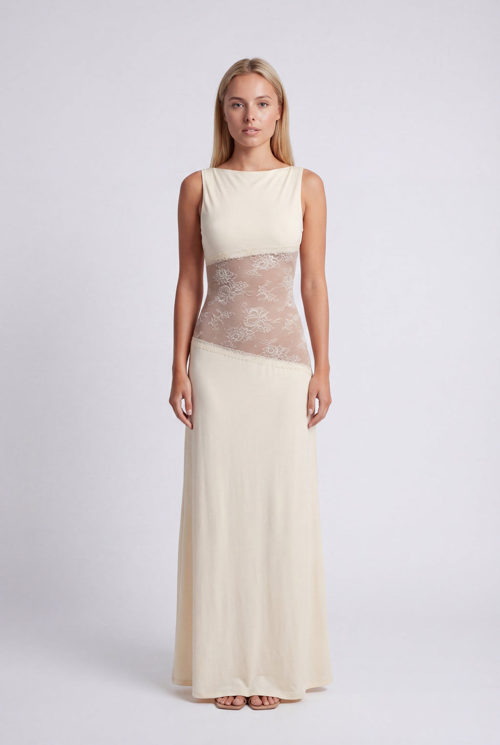 Karissa | Women's Sleeveless Boat Neck Wedding Guest Dress