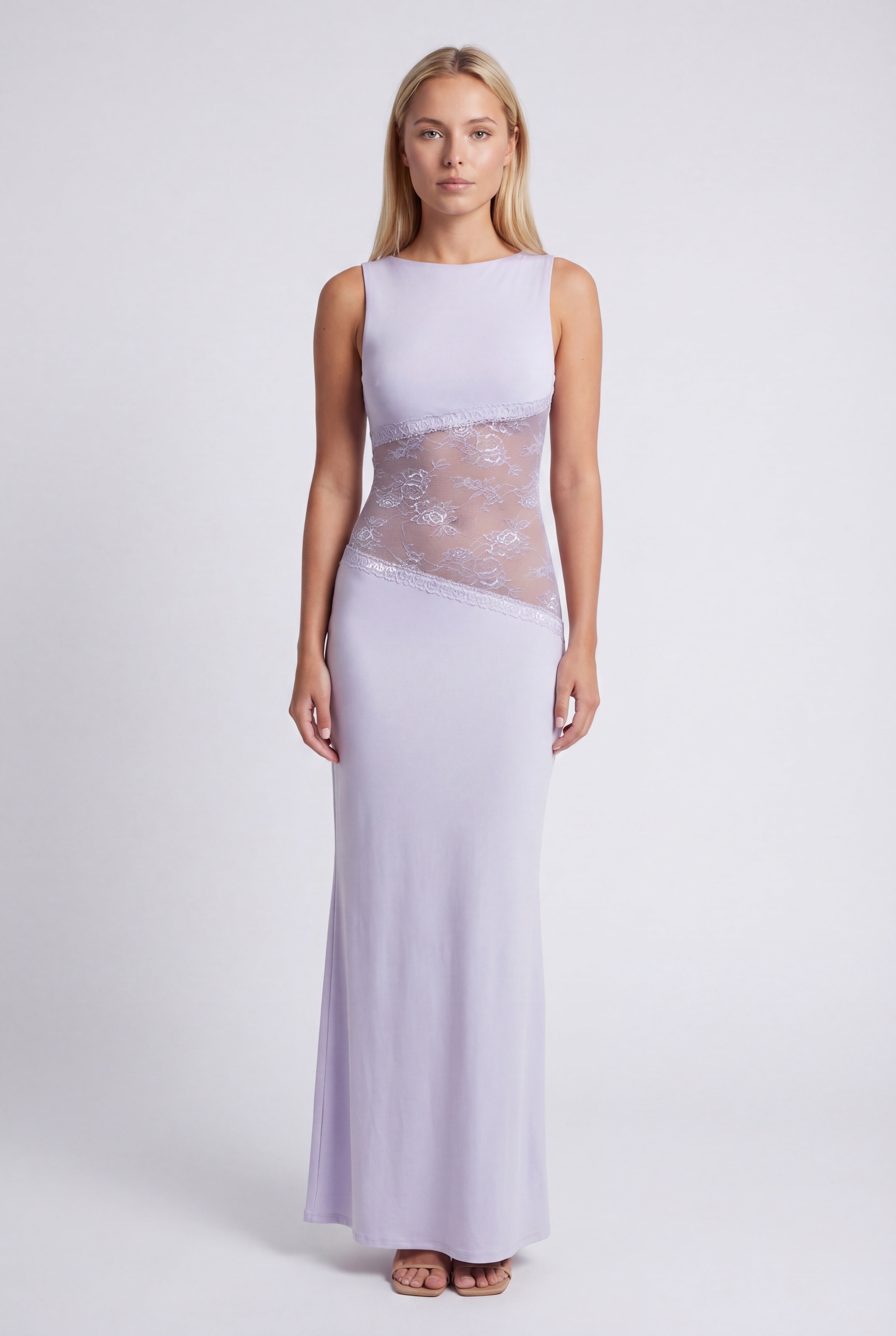 Karissa | Women's Sleeveless Boat Neck Wedding Guest Dress
