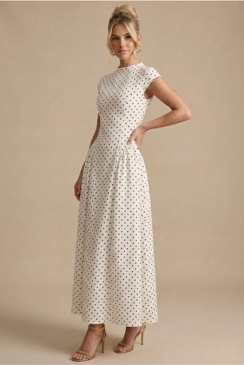 Kaylani | Women's High Neck A Line Wedding Guest Dress