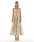 Kayleigh | Women’s Strappy Open Back Fitted Waist Midi Dress