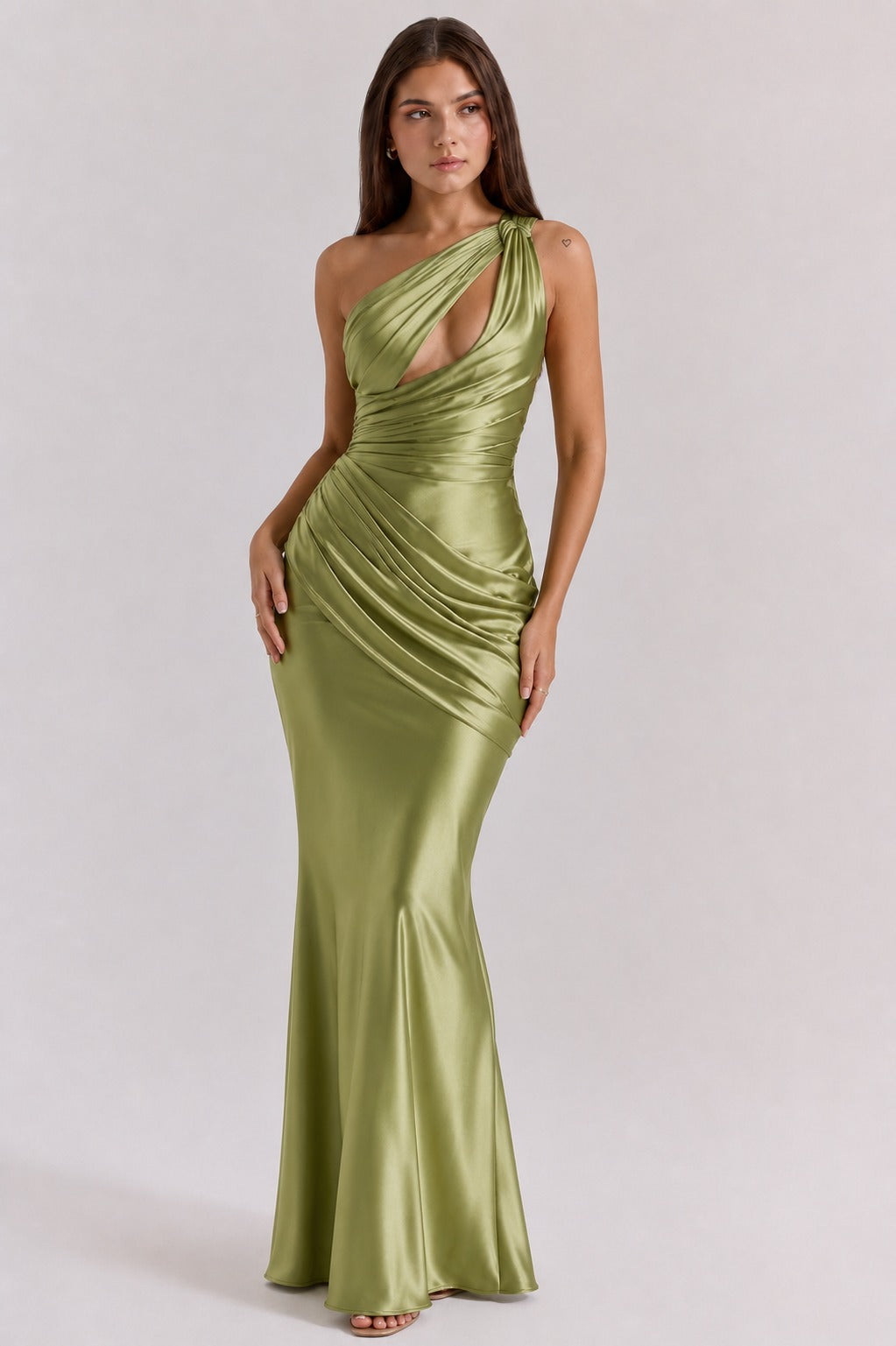 Kelli | Women’s Draped Ruched Sleeveless Flowy Maxi Dress