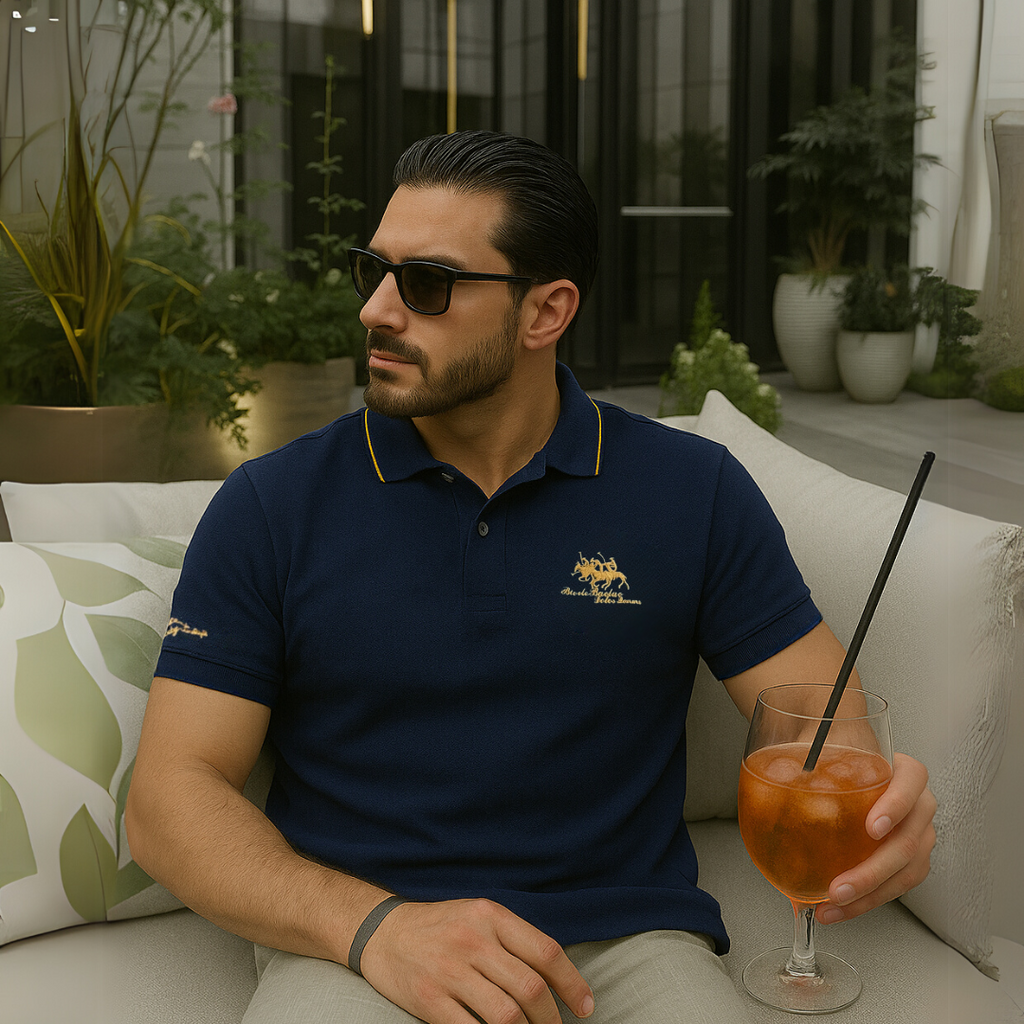 Kenneth | Men’s Collared Button Short Sleeve Polo Shirt