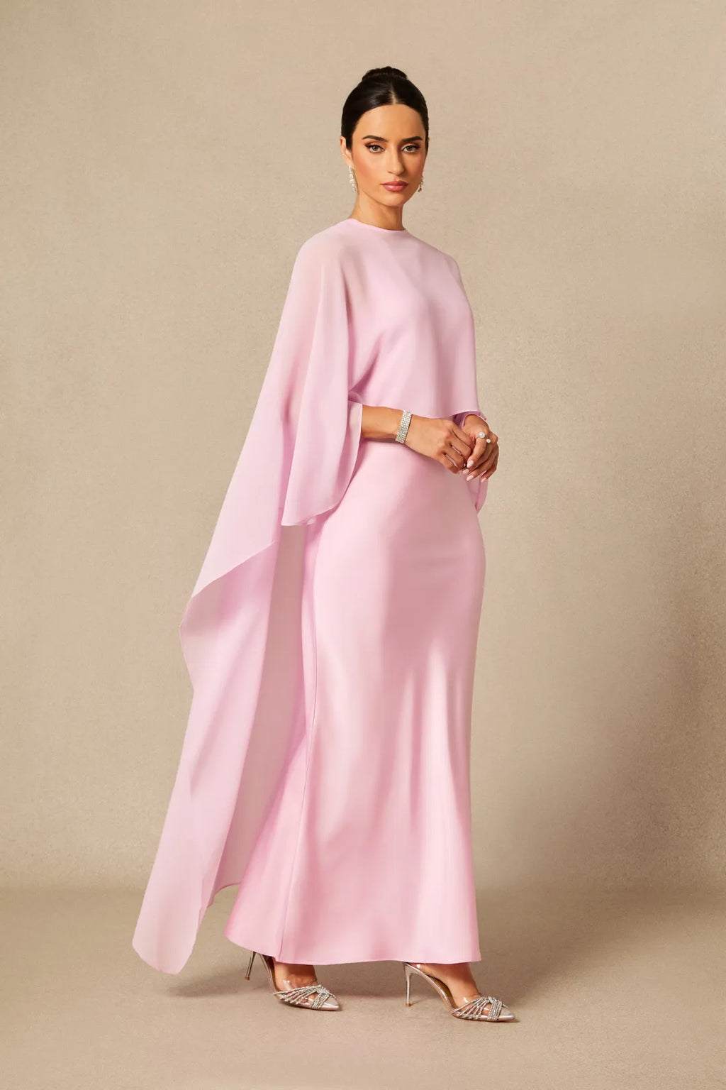 Kerry | Women’s Sleeveless Crew Neck Flowy Wedding Guest Dress