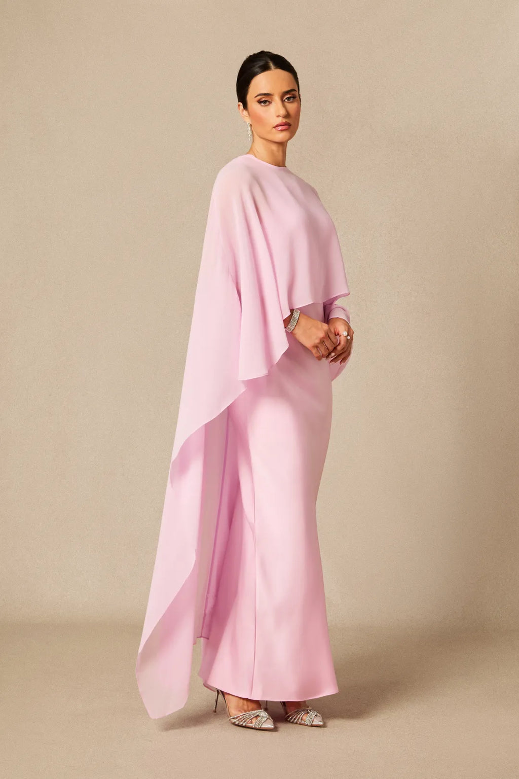 Kerry | Women’s Sleeveless Crew Neck Flowy Wedding Guest Dress