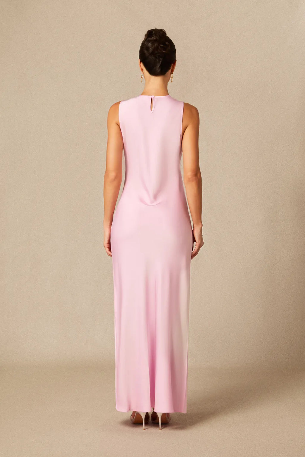 Kerry | Women’s Sleeveless Crew Neck Flowy Wedding Guest Dress
