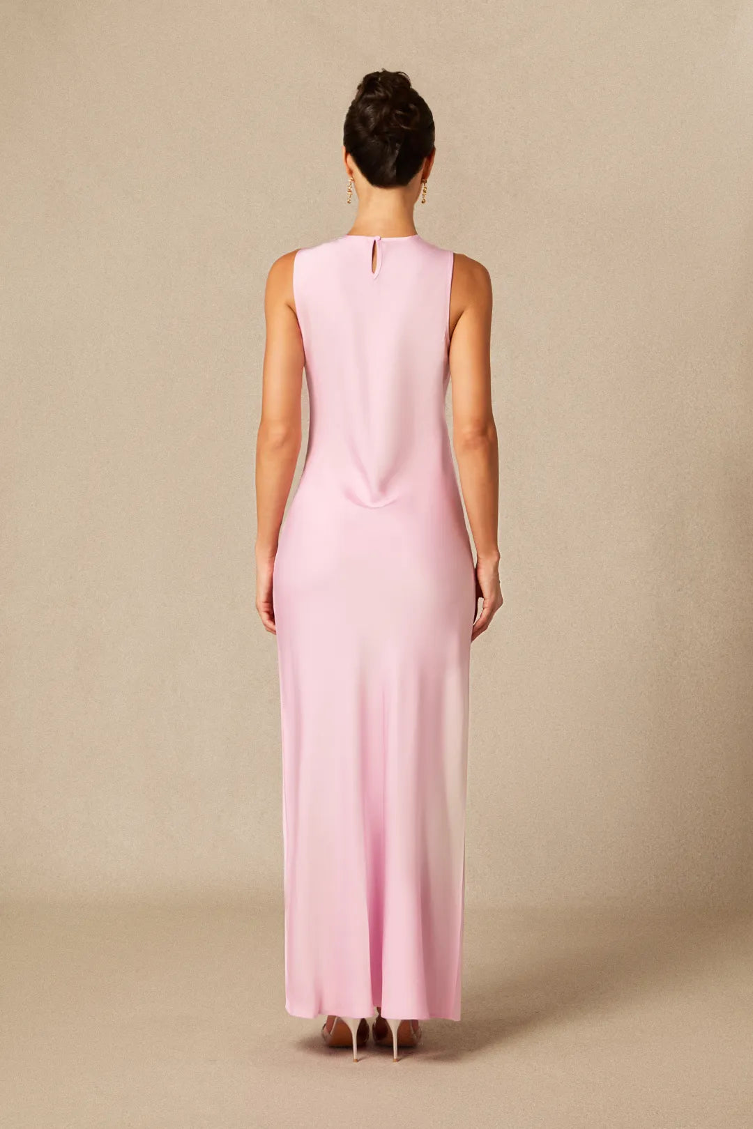 Kerry | Women’s Sleeveless Crew Neck Flowy Wedding Guest Dress