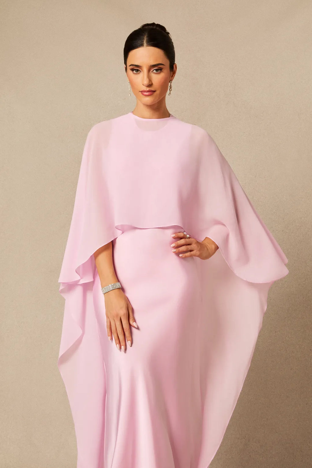 Kerry | Women’s Sleeveless Crew Neck Flowy Wedding Guest Dress