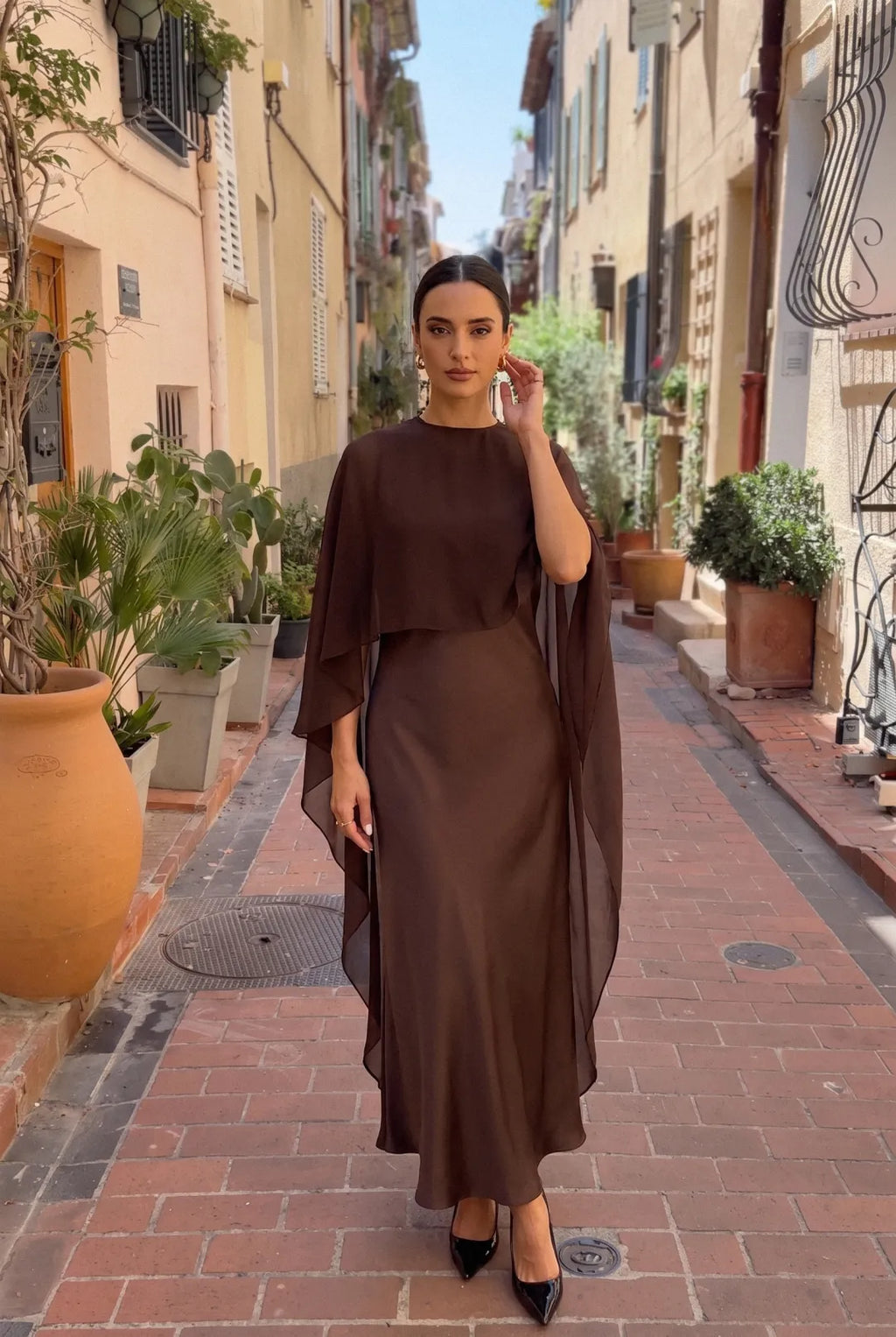 Kerry | Women’s Sleeveless Crew Neck Flowy Wedding Guest Dress