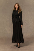 Kirsty | Women’s High Neck Button Front Pleated Two Piece Set