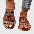 Kristen | Women's Open Back Round Toe Slip On Summer Slides