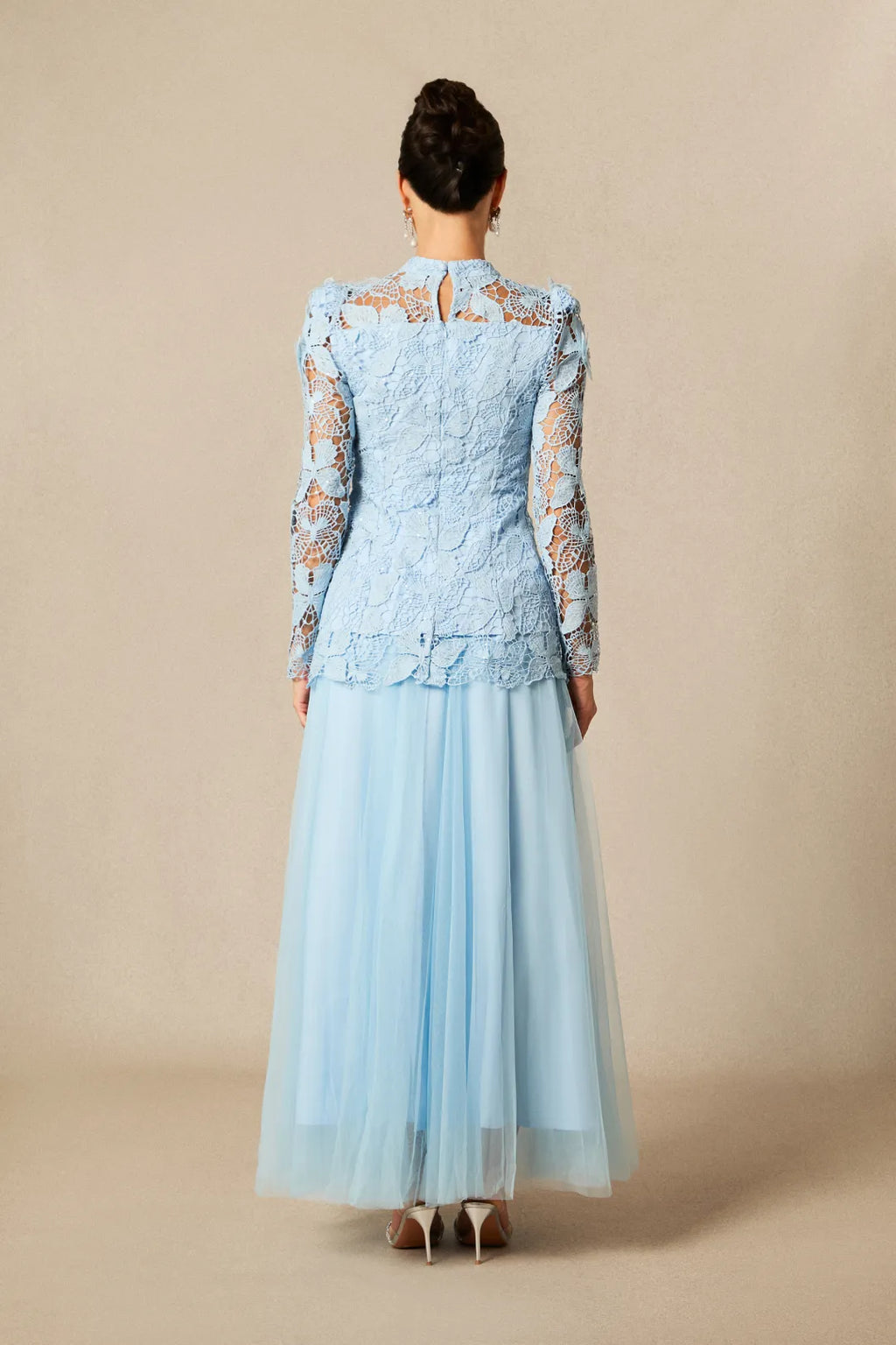 Leah | Women’s High Neck Long Sleeve Butterfly Flowy Two Piece Set