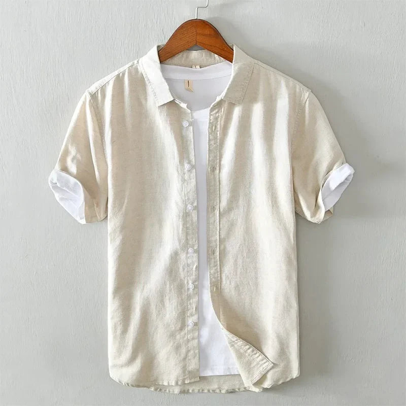 Liam | Men’s Short Sleeve Button Front Summer Shirt