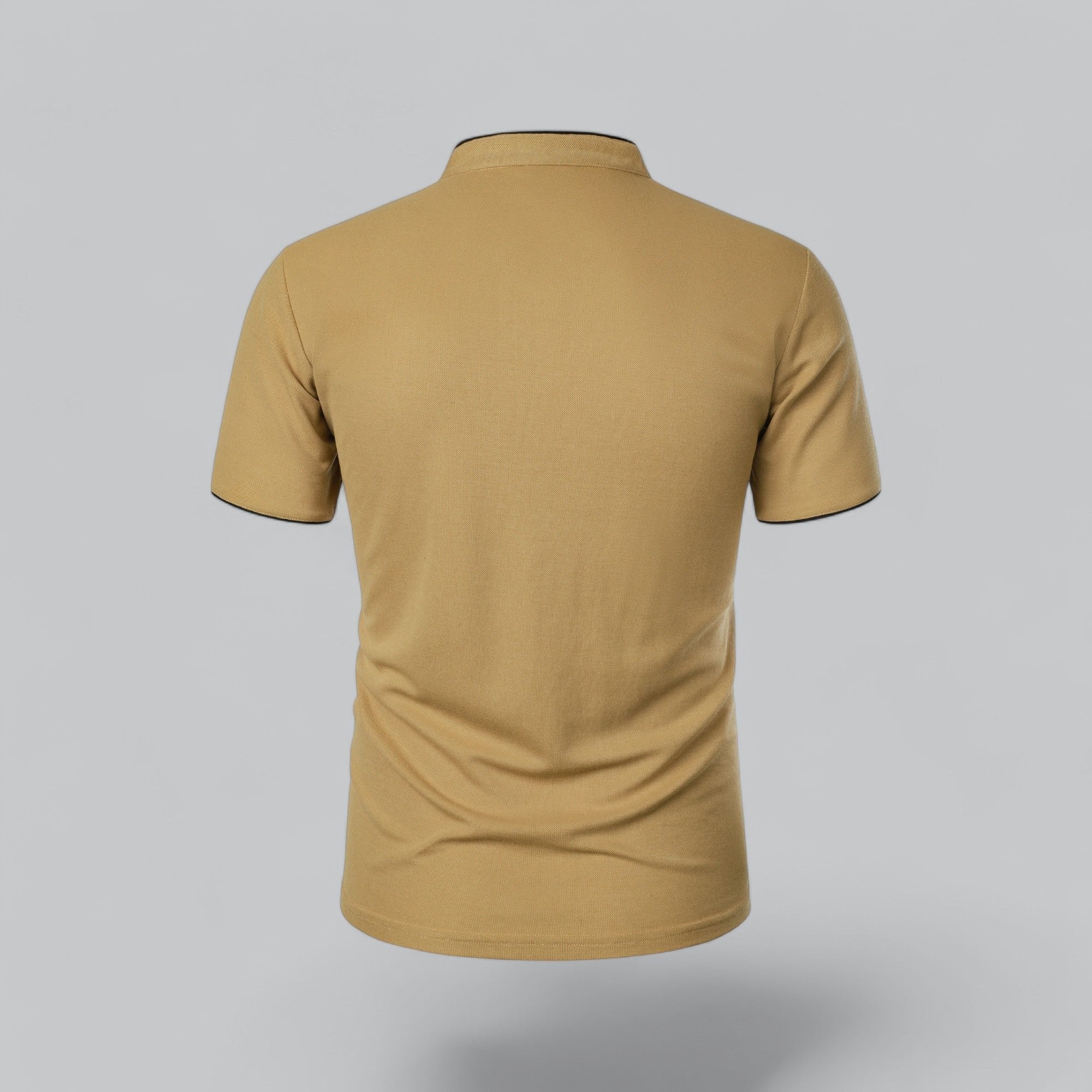 Lucas | Men's Mandarin Collar Short-Sleeve Polo Shirt