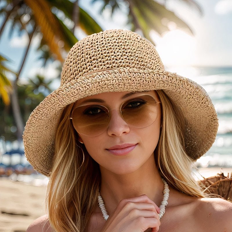 Mallory | Women's Woven Wide Brim Bow Detail Summer Hat