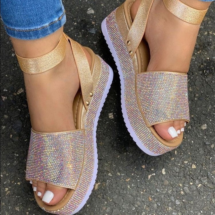 Marianne | Women's Buckled Strappy Open Toe Platform Sandals