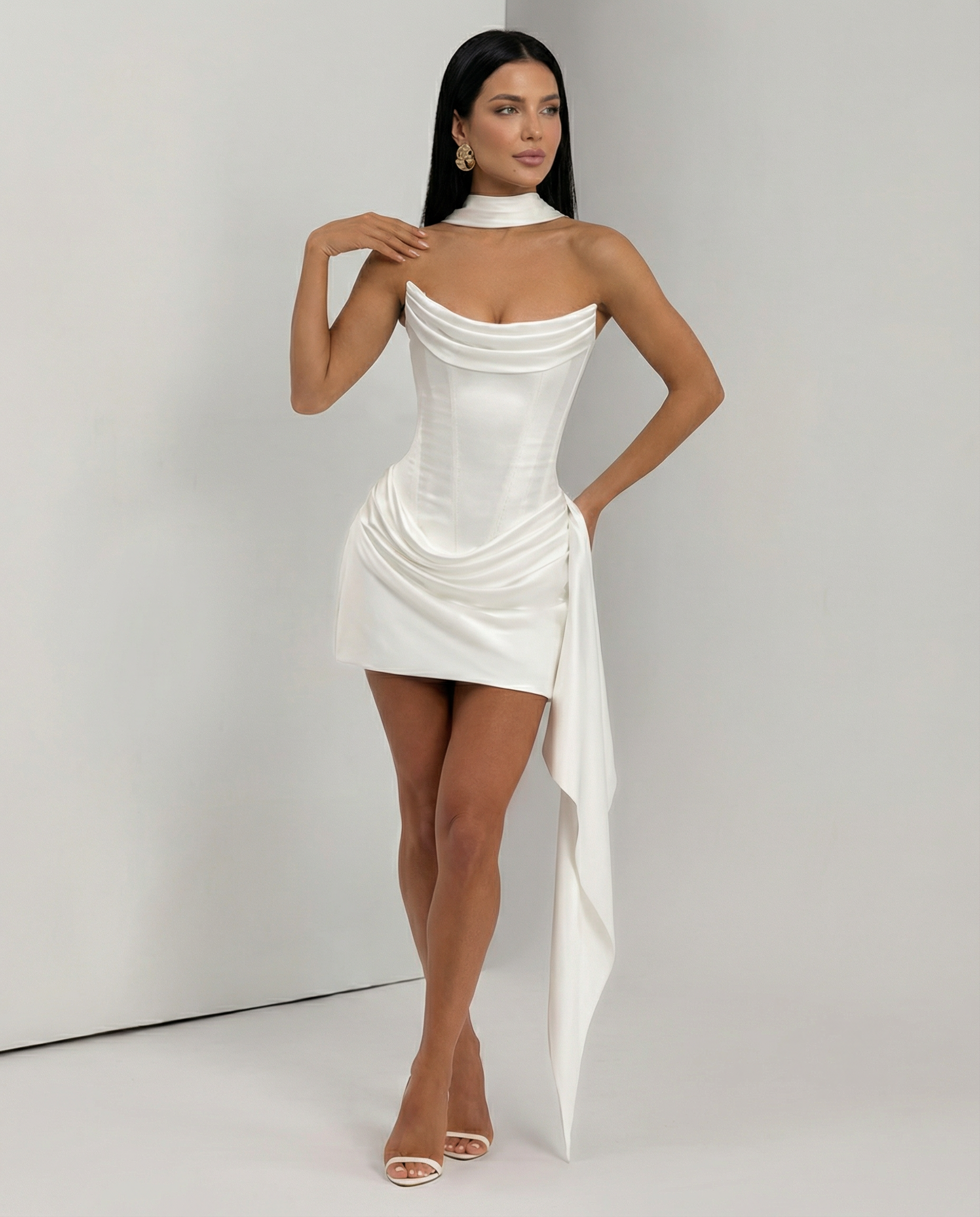 Marina | Women's Bodycon Strapless Grad Party Mini Dress
