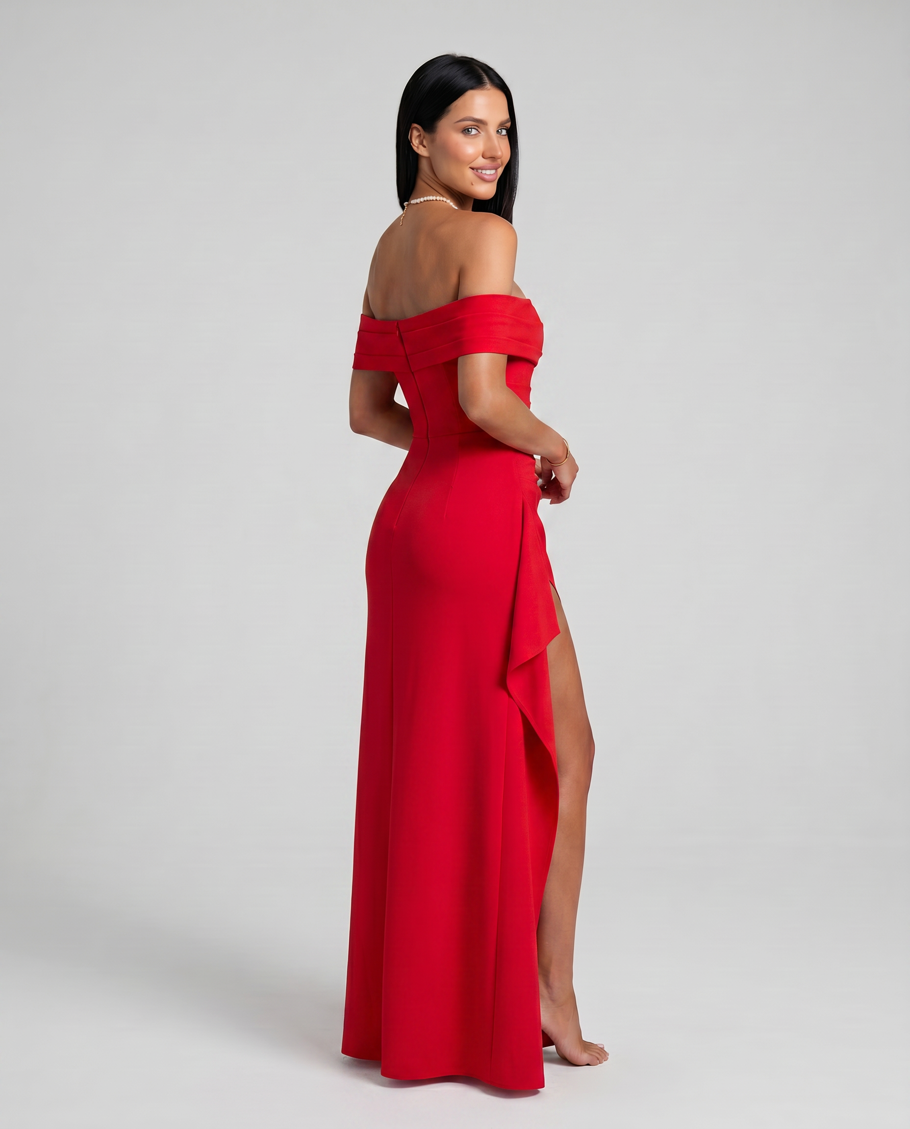 Martha | Women's Off Shoulder Bodycon Wedding Guest Dress