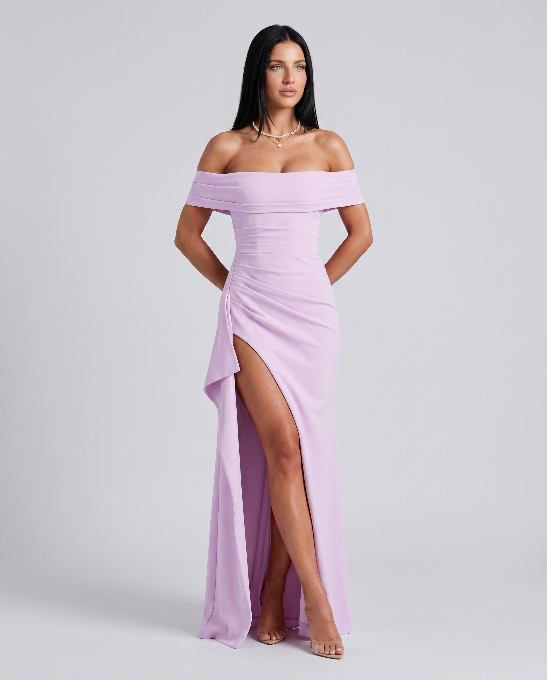 Martha | Women's Off Shoulder Bodycon Wedding Guest Dress
