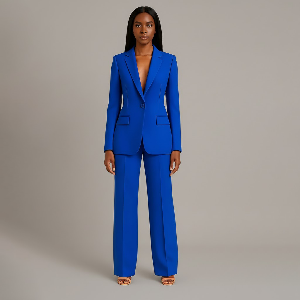 Mary | Women’s Long Sleeve V Neck Two Piece Suit