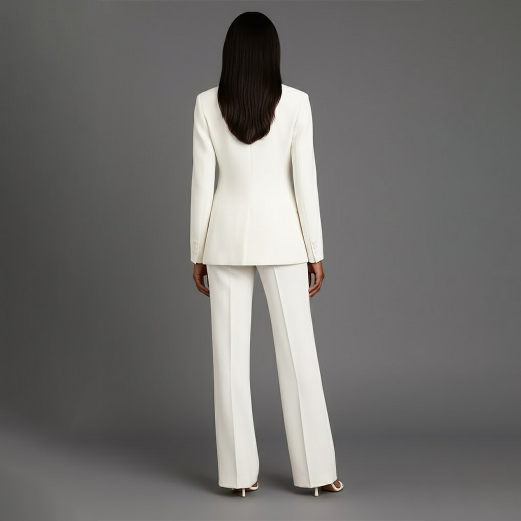 Mary | Women’s Long Sleeve V Neck Two Piece Suit