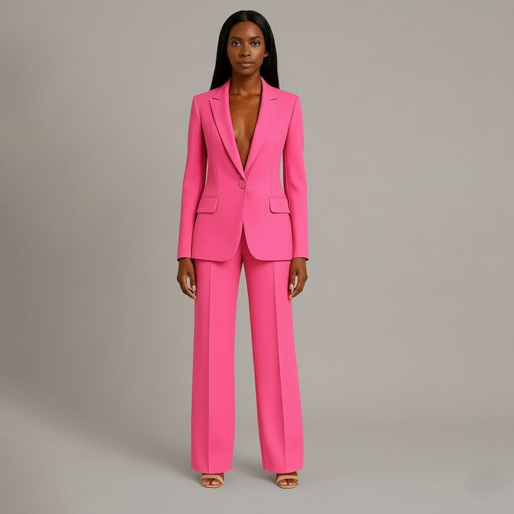 Mary | Women’s Long Sleeve V Neck Two Piece Suit