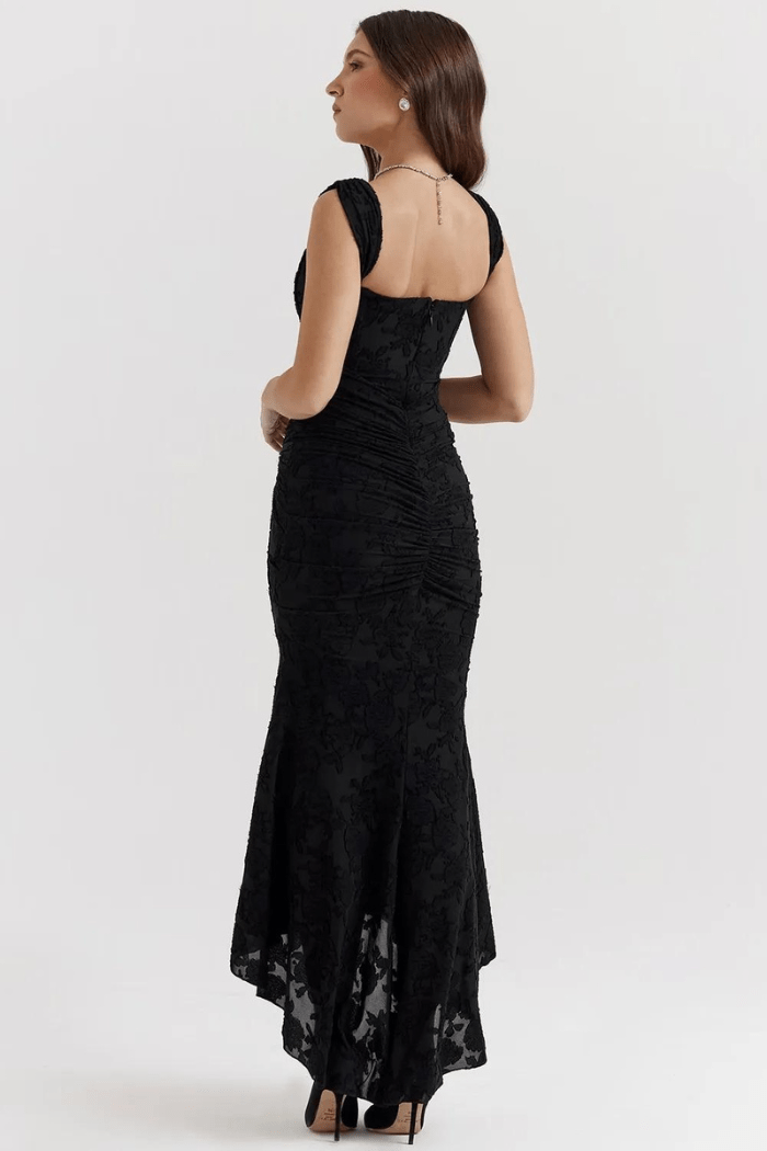 Mary | Women’s Sleeveless Ruched Wedding Guest Maxi Dress