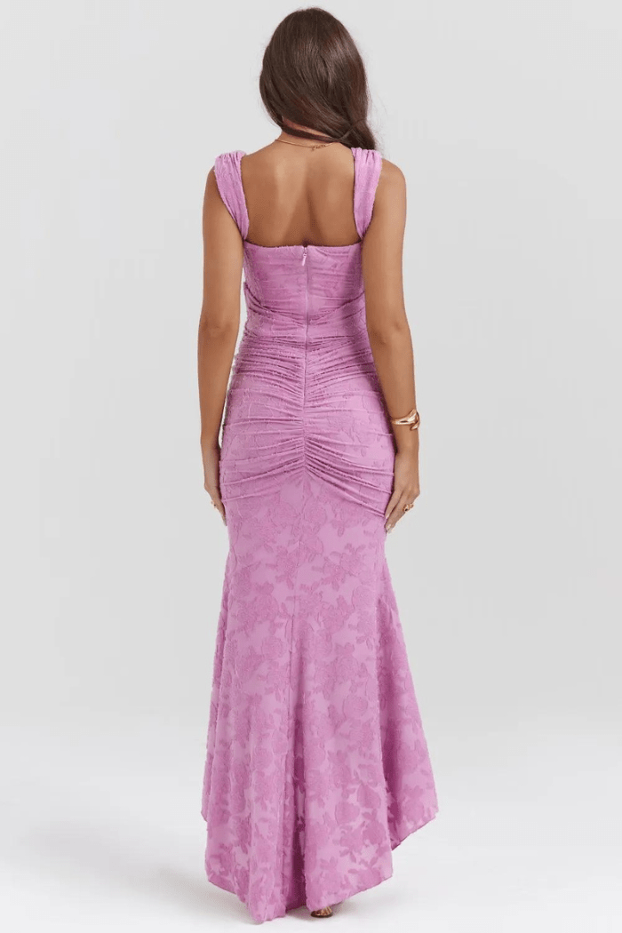 Mary | Women’s Sleeveless Ruched Wedding Guest Maxi Dress