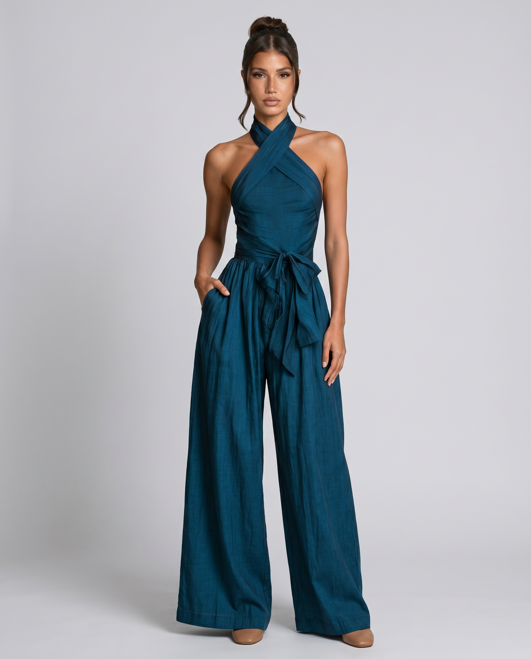 Maryrose | Women's Sleeveless Summer Wide Leg Jumpsuit