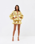 Matilda | Women's Ruffled A Line Long Sleeve Mini Dress