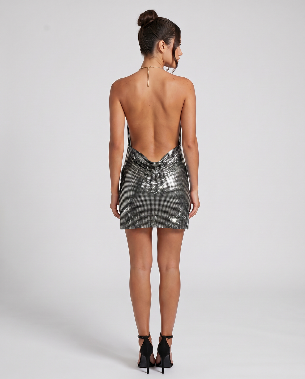 Maxine | Women's Side Slit Halter Neck Grad Party Mini Dress