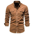 Maxwell | Men's Collared Front Pocket Buttoned Shirt