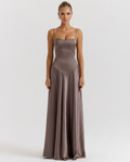 Mercedes | Women's Fitted Sleeveless Flowy Wedding Guest Dress
