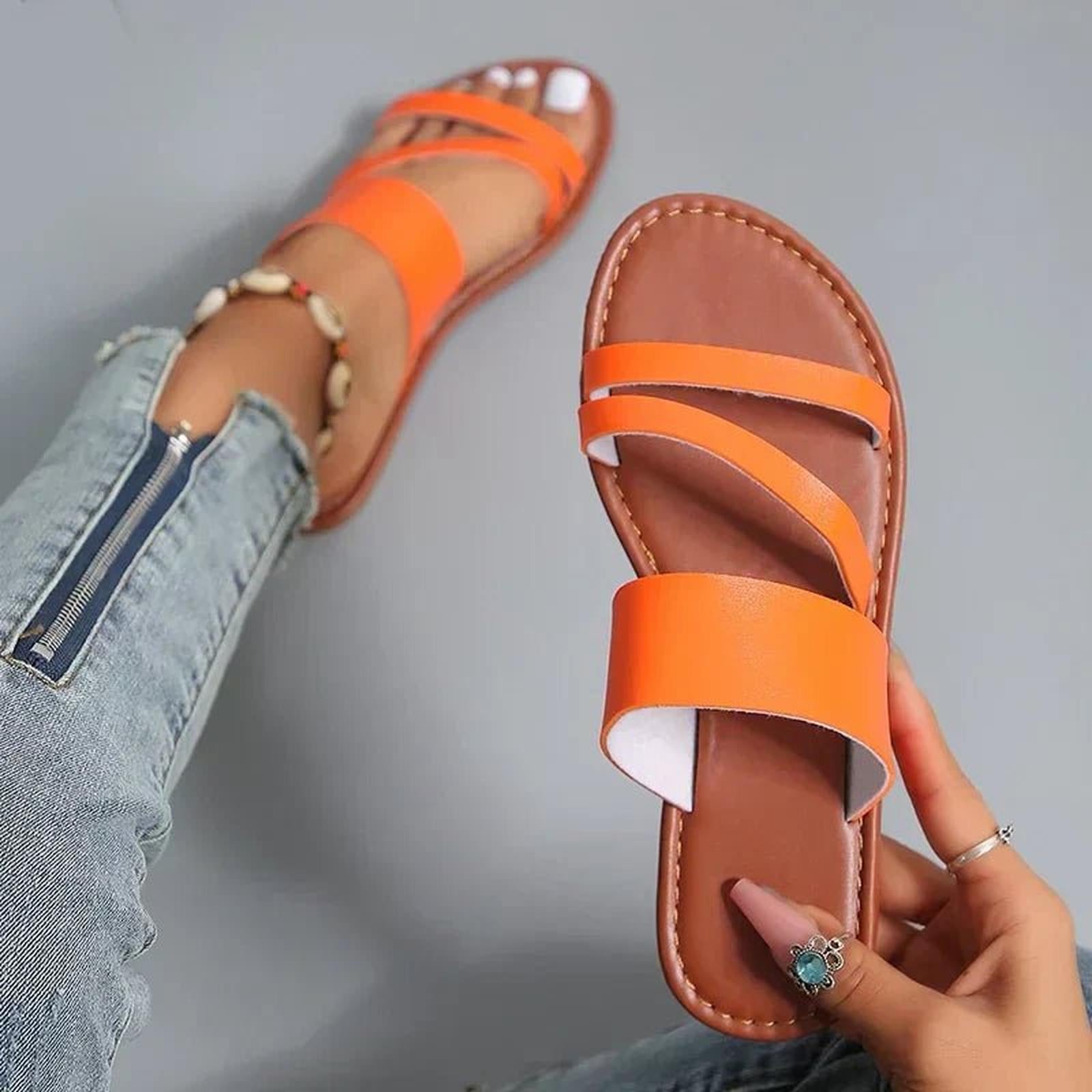 Meredith | Women's Open Toe Multi-Strap Open Back Slides