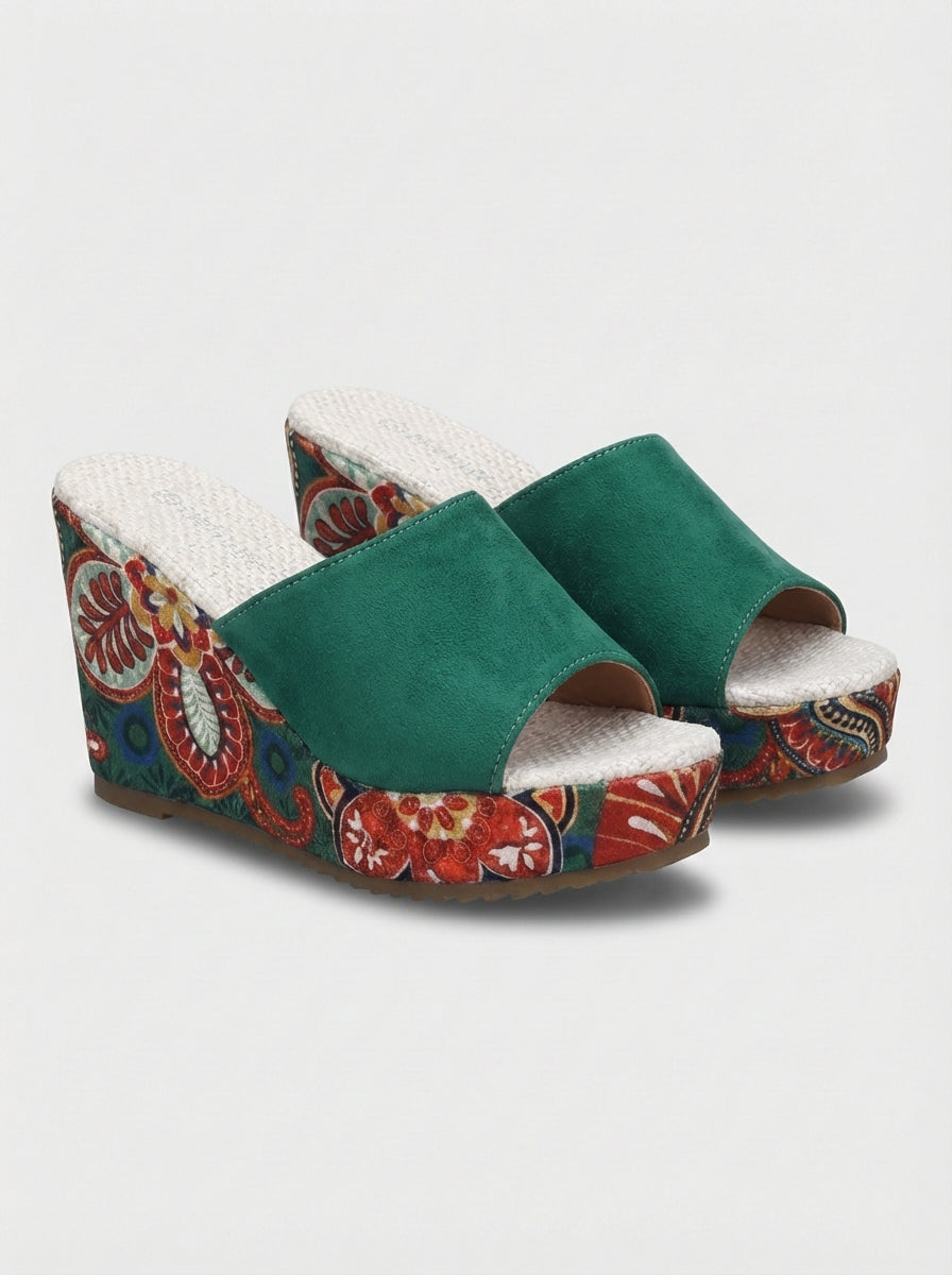 Mila | Women’s Single Band Fashion Platform Wedge Sandals