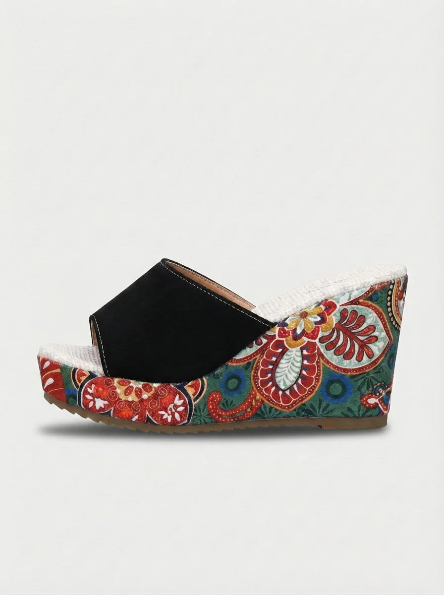 Mila | Women’s Single Band Fashion Platform Wedge Sandals