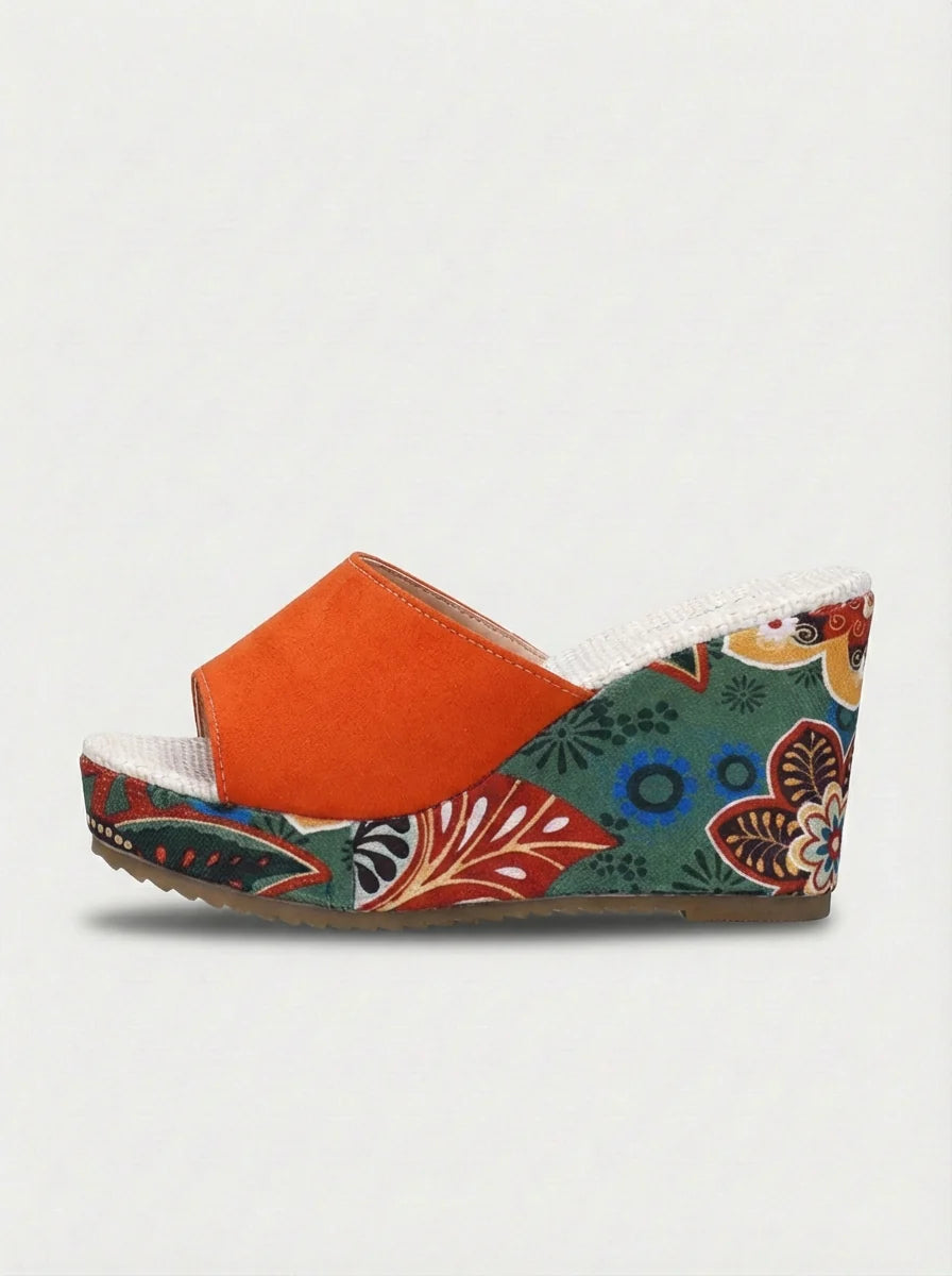 Mila | Women’s Single Band Fashion Platform Wedge Sandals