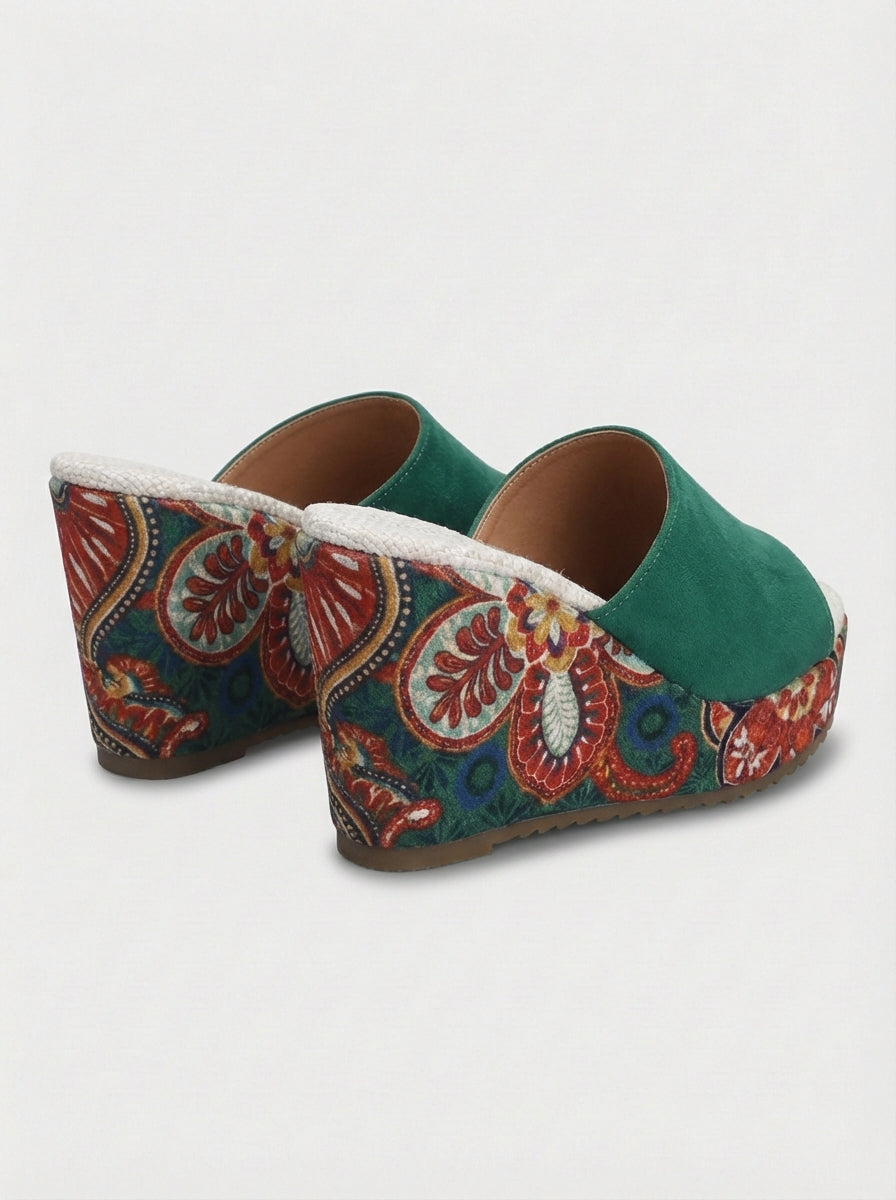Mila | Women’s Single Band Fashion Platform Wedge Sandals