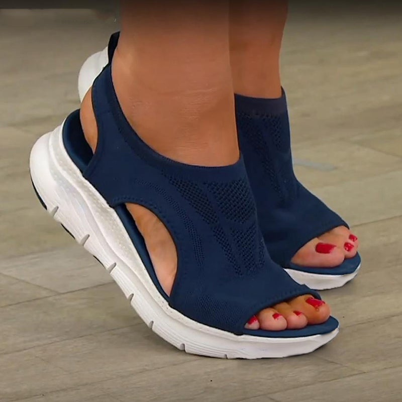 Nadine | Women's Slip-On Cut-Out Open Toe Sandals