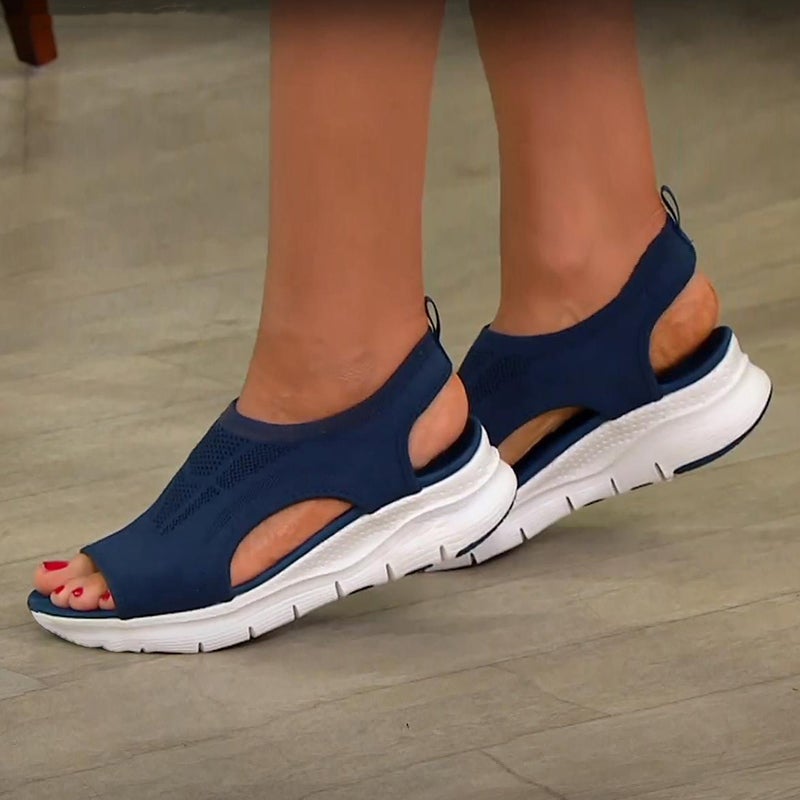 Nadine | Women's Slip-On Cut-Out Open Toe Sandals