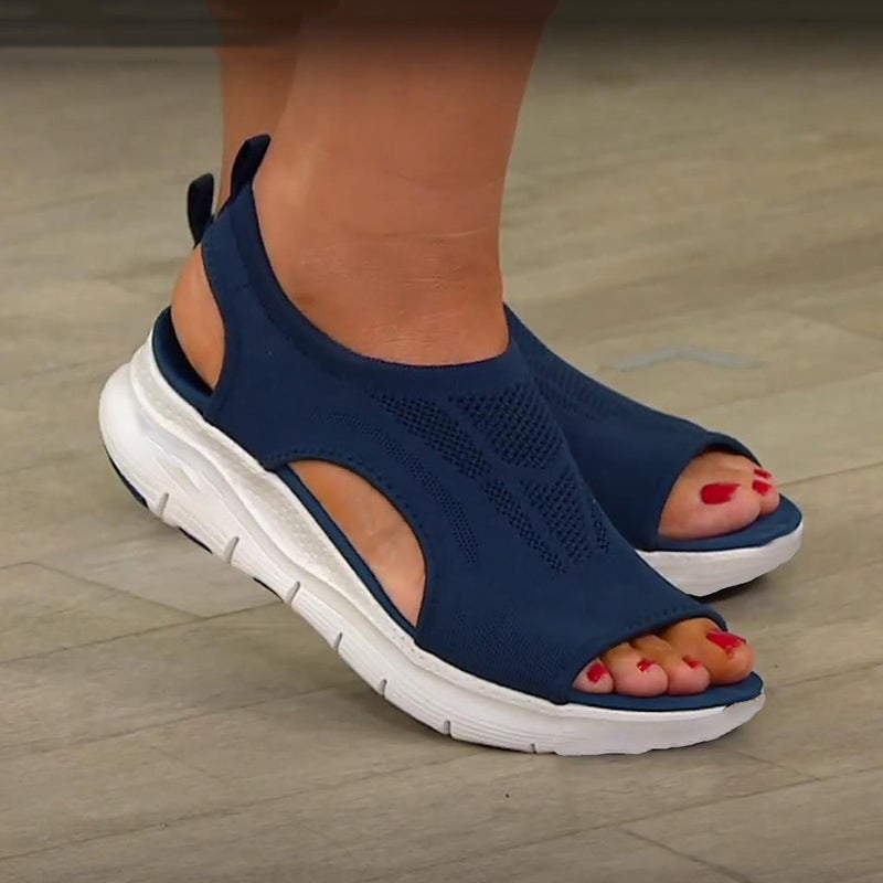 Nadine | Women's Slip-On Cut-Out Open Toe Sandals