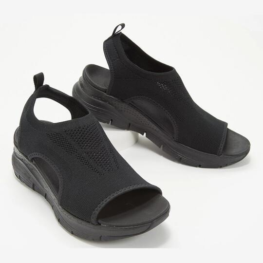 Nadine | Women's Slip-On Cut-Out Open Toe Sandals
