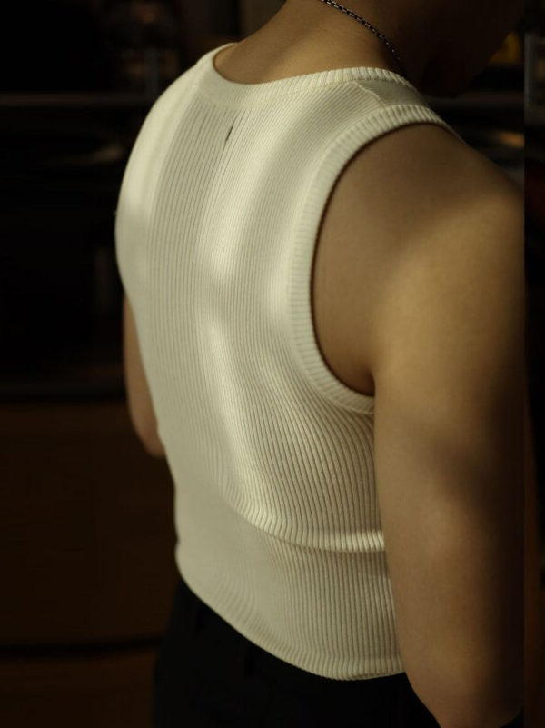 Nathan | Men's Sleeveless Slim Fit Ribbed Tank Top